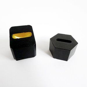LOT 2 CONCRETE/Stone Minimalist BLOCK & HEXAGON RING HOLDERS/Stands